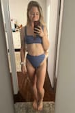 these bottoms are great. my main issue with most bikini bottoms is that they dig into my butt cheeks even if they fit fine at the waist but these do not! the seam on the waist band digs a little bit into my upper leg but not in an uncomfortable way. overall really flattering, great fit, and the color is so pretty! haven't had a chance to wear it swimming yet so can't speak much for the durability but the fit is perfect. - Margaret G.