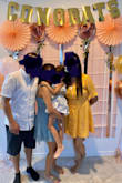Wore to a graduation party.. love the dress and color. The great material. A little stuff. A little small in the bust area but I know I am a larger size. Length of the dress is shorter. I definitely could not bend over. Love the dress. Gave me a reason to loose weight. Just so it fits just right. - Chelsea S.
