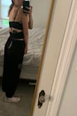 The sizing is very forgiving on this since it's a wrap top. Very comfortable. I love that it's a 2 piece set so I can mix and match! - Maddi M.