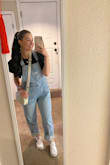 I have been looking for the perfect overalls for quite some time now and I HAVE FINALLY FOUND THEM!!! They fit so well and the color is the perfect light denim. Made my girlfriends buy the same ones and they also love them!! - Hailey H.