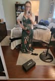 I love love love this dress! It was perfect for my cousin's wedding last weekend. It was a little long (as I'm 5'0" plus the 4 inch heels I bought to go with helped a little) and I didn't have time to get it hemmed unfortunately but I think I made it work. I received a LOT of compliments on it. - Sarah B.