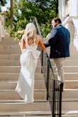 This dress was AMAZING. I got so many compliments and the fit was perfect. I'm 5'4 130 pounds for reference and I got the small. I had some cups added to the dress and had some length taken off of the front. It was beautiful!! - Samantha W.