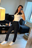 These fit perfectly!! They're comfortable, cute, and just what I needed for my business casual look. The zipper up the side makes for a seamless front which looks clean and professional. - Brittany S.
