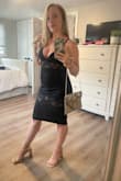 I ordered this dress for my sister's bachelorette for a night out in NYC. The dress is the perfect amount of sexy showing the perfect areas of skin. The top of the dress is very supportive and pushes up the breast very nicely. The dress is stretchy and definitely fits to size. I also got the gold bag from Lulus too. Absolutely love both the dress and bag! Cannot wait to wear this outfit out!! - Ashley E.
