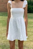 Bought this dress for my 14 y.o. daughter for her 8th grade graduation. She is super slim and it is usually difficult to find dresses that fit her perfectly. This dress is just right!!! Super cute and great quality!! - Melinda E.