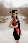 Wore this dress for my grad pics. Was overall happy with it, it was a little large in the bust area. - Baisley M.