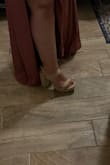 I had bought another pair of nude heels from Lulus and they hurt and didn't fit well. These ones are great because they have a chunkier heel and I know they won't kill my feet after wearing them all day. They are good quality for the price and perfect for the wedding I have coming up. They won't run at all either and I have kinda wide feet. Would recommend. - Gretchen G.