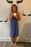 This dress is so comfortable and such a great color. I got many compliments and am thinking of getting another color! Perfect for dinner with a friend! Flowy and flirty while not feeling exposed in any way! - Tianna W.