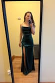 I bought this dress because in the reviews it looked like it flattered all body types and it does! I purchased several dresses from multiple websites for a black tie wedding and none came close to how pretty, well made, and flattering this dress is! I'm in love! - Gretchen F.