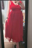 This dress makes me feel romantic, pretty and bold - it is such a gorgeous colour and the flow is beautiful. I do not need a bra with this (the double layer of material gives enough support and coverage), which makes the low back very nice. Would definitely recommend! - Cayleigh B.