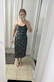 I love this dress! I bought it on final sale, but it fit perfectly. I love that the straps are adjustable because I have a smaller chest and cowl necks tend to gape on me. - Rachel D.