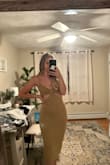 Love this dress. I wish they had it in more colors. It's so cute on, I love the sweater material and the cut outs are perfect! I got the tan color it's more of like a light browny/ warm beigey - Christina K.