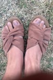 These have more foot padding than past models of a similar sandal! Super cute and comfy! - Amanda B.