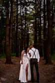 And this dress definitely delivered.   I received SO MANY compliments on this stunning dress.   It was perfect for our intimate, outdoor elopement ceremony.  The straps are not adjustable, which resulted in some bunching around the underarm, easily remedied with some double-sided tape. - Kristen C.
