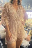 I wore this to the Etas Tour, and it was amazing! Fit right into the crowd. The romper was true to size and was extremely comfortable and easy to wear. 10/10 would recommend! - Jessica D.