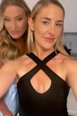 I originally bought this bodysuit in red& but I loved it so much I bought it in black too! Love the neckline! Fits so well - Caitlyn D.