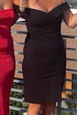 The material is thicker so didn't feel the need to even wear shapewear. - Tamara C.