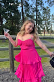 Such a cute, vibrant dress! It was perfect for the garden wedding I recently attended. However, along with other reviewers, the zipper on my dress was very difficult to zip past the seam, and I noticed there was a lot of extra fabric in between the cups of the dress (maybe my torso is just short, but I've never had this issue!).
Overall, I'd recommend it, but just be aware of those two issues with the dress. - Gabrielle C.