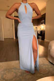 Made of nice material and is super comfortable. I am really tall and it runs past my ankles but is a good length if you're on the taller side. It was great for my cousin's wedding. - Kylah S.