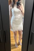 I bought this for my wedding reception but I chose to go with a different dress. This was beautiful and felt very classy but maybe was way too formal for what I wanted it to be. - MARTINA Z.