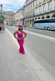 Lissseeenn! Don't debate! Buy the outfit! The shade of pink! Perfection! The fit! Perfection! The feel of fabric! Perfection! I wore this while in Paris and literally got stopped on the streets! This is a great in expensive option for almost any event. You could add a blazer for work! Take it off add accessories and go straight to dinner! You won't be disappointed. - Tameka G.