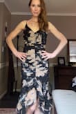 If you're hour glassy like I am, with your weight distributed more on your bottom half, you'll want to size up so that the dress isn't too tight in the butt. Gorgeous! It's my new favorite dress. - Charlotte S.