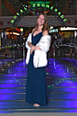 Beautiful formal dress that fit like a glove! Nice thick/durable material. Would be suitable for a summer event alone or in chiller weather with an overcoat. Definitely had to get it hemmed as it was unmanageably long, however, every other aspect was a 10/10 for me!
*color looks much darker depending on the lighting* - Tj T.