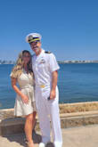 Firstly, this dress has no stretch at all so keep that in mind when ordering your size. I'm typically a large for dresses because of my bust but went with an xl for this dress and it was perfect! I wish it had pockets. It was the perfect look for my husband's commissioning ceremony. - Alicia D.