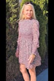 This dress is super flattering and super comfortable. I wore it to a family gathering and received many compliments. It was a bright day with a bit of wind and I loved having the long sleeves - but still felt like a spring dress. - Margaret K.