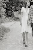 Wore this dress for my engagement photos and loved how it looks the one down side is that the strings are super long - Emily G.