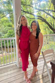 I ordered this dress to wear to a wedding a couple of weeks ago, this dress looked just like the picture & was super stretchy & comfortable! I have always been a fan of Lulus but this may be the best dress I have bought from here! The color complemented my skin tone so well and also matched my boyfriends groomsmen suit! This dress accentuated all of my curves and make my waist look very slimming! I would recommend this dress to everyone! I also received several compliments on this dress! - Ariel K.