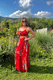 I ordered this dress for an outdoor wedding in Italy and it was perfect! Everyone loved it & it was very functional. Ordered a small and it fit very good. Was very easy to dance in as well, I would highly recommend this dress! - Lindsay W.