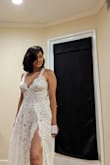I just ordered this dress for my courthouse wedding ceremony and fits perfectly! I ordered a small size and it was great. It's a bit long since I'm very short hahaha but it's an easy fix. Great design and fabric for the price :) - Valeria C.