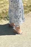 These aren't super comfortable to me as someone who does not regularly wear heels, they are a little taller than the heel appears but they are very stylish! - Hailey F.