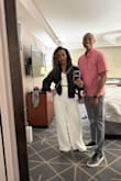 Just a little too long for me, but was able to wear it with heels without getting it altered. Very cute, but I mixed it with the other tweed top that was a little longer. The one in the photo is little too short. - Christen K.