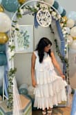 Wore this dress to my bridal shower and I got complimented on it soooo many times! It photographs well, frames your body well, it's a unique dress! I'm honestly even considering taking my engagement photo shoot in this dress! Buy the dress, you won't regret it - Reema G.