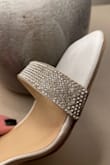 Hello! I ordered these shoes for my wedding and at first they ran too big so I ordered a size 9 instead of 10 and it was a perfect fit! Only thing is on the size 9 that came in, a bunch of the rhinestones are falling off and loose. I'm really sad because they're my wedding shoes and it looks like I can't exchange them since I already did for the size. - Keeley W.