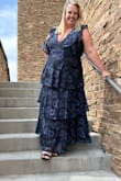 The dress fit perfectly so true to size. I was so worried and for nothing. Loved the fit perfect length. Thank you for making me feel pretty - Shandra G.