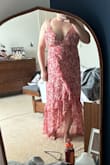 I was nervous to order this dress since the previous dress I ordered from Lulu's in the same size (XL) didn't fit. However, this fits perfectly. I am a true size 14 (maybe even closer to size 16 for my chest.) I am excited to wear this, and it's a really beautiful dress! - Ashlyn H.
