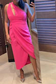 Dress was great for a formal wedding. The bright color is great during the summer. - Monica W.