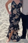 Wore this for a beach wedding. The fabric is thin and breathable so this was perfect for the heat. I run between a medium and large but sized down to the medium and wore this without a bra. - Jessica V.