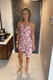 Dress fit great. Was a little short when you sit down so I had to accommodate. I got a ton of compliments on it. It was the perfect spring/summer wedding attire. - Catherine M.