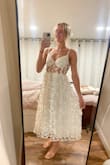 Fits true to size, very impressed with the product material and fit. Only thing I would change is to have more boob support or at least some padding in the breast area. There is no padding in the dress currently. - Makinsey S.