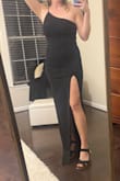 Tight and hot but I'm too old for the bodycon look. If I was 23, I would've rocked this no problem. Material is nice and thick but size up if you're going for it! - Jane K.