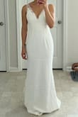 The straps and embroidered detail is beautiful but the rest of the dress is mehh. It felt cheap and thin and does not really look like satin. It was also big for a size small. Overall, the five other dresses I tried from Lulus topped this one and had way better quality. - Jennycka B.