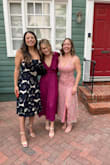 This is a really beautiful, unique dress. It was too long (expected from Lulu's when you're 5'2), and I had to get it hemmed and get the slit taken up a bit higher. The material is very nice, the fit is pretty good, but like most Lulu's dresses I've tried on, there's always something just a teeny bit off. The pink lining kind of rolls forward on the side of the bust, which makes it look the tiniest bit cheap if you notice it. However, overall would recommend. - Alanna M.