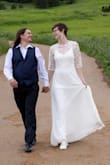 I wanted a simple wedding dress and love that Lulus let me buy any ol dress in white without a "wedding tax"! I had the straps altered to remove the flutter (I wore a sheer jacket) and adjust where they met the back of the dress - the original design was tugging the dress upward and making it lay weird on my lower back and butt. I also added soft cups - this dress will show nipples in cold weather. No other fit problems: I'm tall and this just brushed the ground in sneakers; no adjustments to the waist or bust. Got loads of compliments on the dress and had fun saying "Thanks, it was $80!" - Emily B.