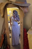 This dress is amazing!! I'm going to wear it for my wedding, I'm so thrilled. It's absolute perfection. The material is sweet and the cut is flattering:). I'm so glad I found this! I'm 53, so I might wear Spanx (lol!) but it's my tummy, not the dress! I absolutely love it! - Amy B.