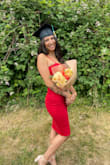 Wore it for my convocation and was very flattering. I'm a little curvy with my butt and hips so was nervous about the small but it hugged me in all the right places. I'm lengthy but tend to be a size small in most things, probably could've done medium but I liked that it was tight and hugged my body. Fabric was thicker than expected, made it feel high quality. Gorgeous dress, highly recommend for an event or party. The red makes it so I pop in the summer with a tan, and can layer in the winter! Very happy with my first dress from Lulus and will definitely order more!!! - Tianna S.
