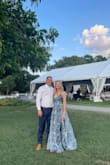 This dress was perfect for an arboretum wedding I received countless compliments on the dress and felt like a princess! Wish I would've gotten it hemmed so dancing and walking were easier, but still, the dress did its thing!!! Made every part of me look great and I felt great too! It was a little hot for an outdoor wedding - the material is not that breezy but the slit helped with that. Gorgeous dress and I'm so glad I snagged one! - Ally S.